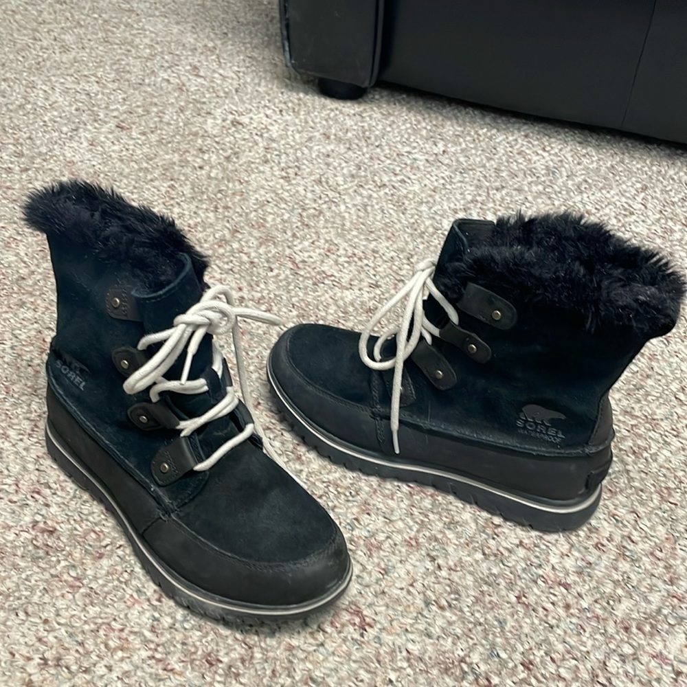 Sorel leather waterproofing short boots